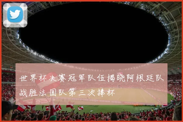 世界杯决赛冠军队伍揭晓阿根廷队战胜法国队第三次捧杯